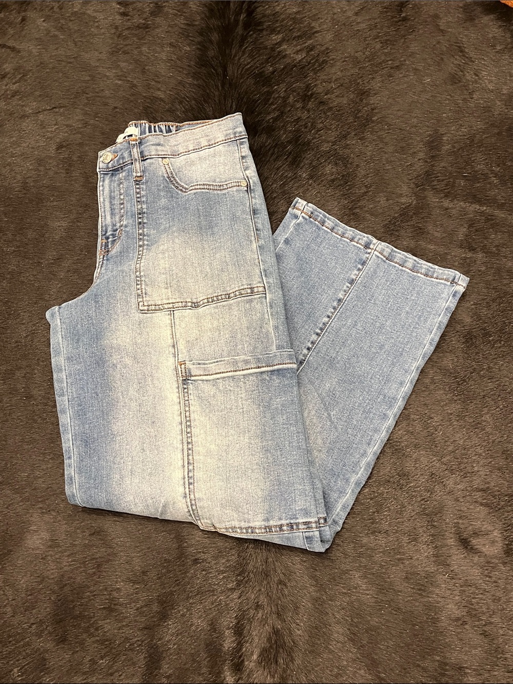 Celebrity Pink Mid-rise Wide Leg Jeans